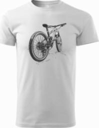  Topslang Koszulka rowerowa na rower z rowerem górskim MTB Góry Mountain Bike męska biała REGULAR XXL