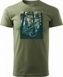  Topslang Koszulka rowerowa na rower z rowerem górskim MTB Góry Mountain Bike męska khaki REGULAR XXL