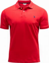 U.S. Polo Assn Polówka męska 41029-EHPD-256 czerwona r. XXL