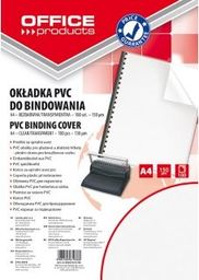  Office Products OKŁADKI DO BINDOWANIA OFFICE PRODUCTS, PVC, A4, 150MIKR., 100SZT., TRANSPARENTNE 20221515-90