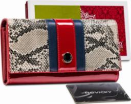 Peterson Elegancki portfel damski z wężowym wzorem  Peterson NoSize