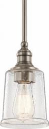Lampa wisząca Elstead Lampa wisząca KL-WAVERLY-MP-CLP vinatge szklany zwis do holu cyna