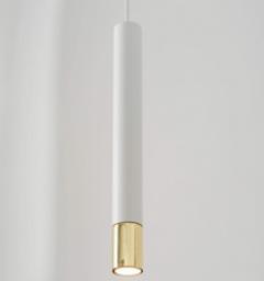 Lampa wisząca Sigma Biała tuba wisząca Sopel Grand 33386 metalowa do salonu okrągła