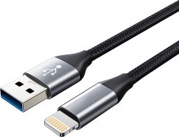 Kabel USB Montis USB-A - Lightning 2 m Czarny (MT047)