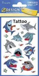  Zdesign Tatuaże dla dzieci - Rekiny