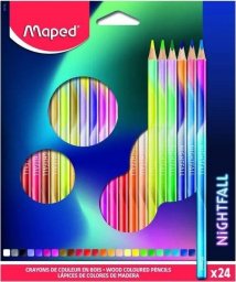  Maped Kredki Nightfall 24 kolory MAPED