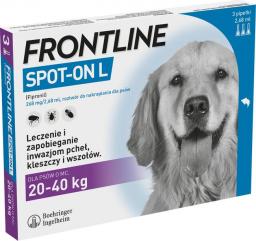  Frontline Krople przeciw kleszczom i pchłom dla psów Spot-on L