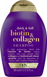  Organix Cosmetix Biotin & Collagen Shampoo szampon z biotyną i kolagenem dodający włosom objętości 385ml