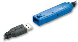Kabel USB Lindy USB-A - USB-A 8 m Czarny (43158)