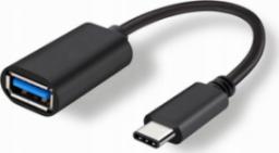 Kabel USB Pawonik USB-C - miniUSB Czarny