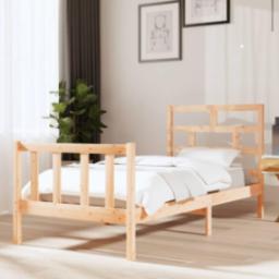  vidaXL Rama łóżka, lite drewno sosnowe, 90x200 cm