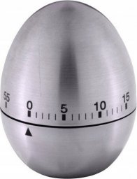 Minutnik Koopman Minutnik mechaniczny timer jajko srebrne 6 cm