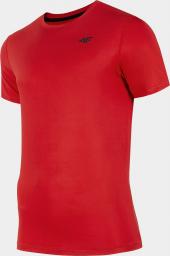  4f Koszulka męska H4Z22-TSMF351 Czerwony r.M
