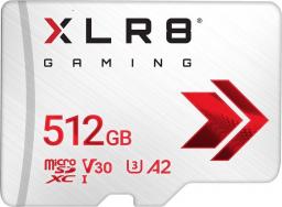 Karta PNY XLR8 Gaming MicroSDXC 512 GB Class 10 UHS-I/U3 A2 V30 (P-SDU512V32100XR-GE)