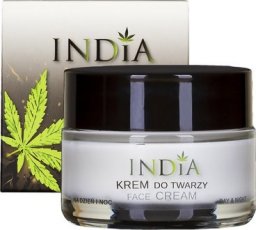  India Cosmetics Krem do twarzy na dzień i na noc dla cery dojrzałej z olejem z konopi 50 ml 