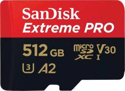 Karta SanDisk Extreme PRO MicroSDXC 512 GB Class 10 UHS-I/U3 A2 V30 (SDSQXCD-512G-GN6MA)
