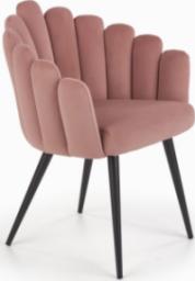  Halmar WNĘTRZARSKIE K410 krzesło różowy velvet (1p=1szt)