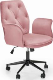 Krzesło biurowe Halmar WNĘTRZARSKIE TULIP fotel różowy