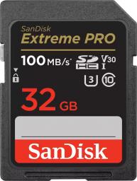 Karta SanDisk Extreme PRO SDHC 32 GB Class 10 UHS-I/U3 V30 (SDSDXXO-032G-GN4IN)