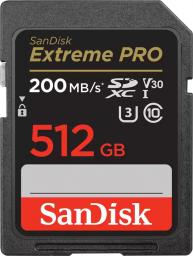 Karta SanDisk Extreme PRO SDXC 512 GB Class 10 UHS-I/U3 V30 (SDSDXXD-512G-GN4IN)