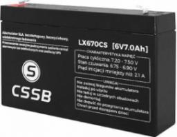 CSSB Akumulator żelowy 6V 7Ah