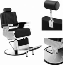 Physa Profesjonalny fotel fryzjerski barberski z podnóżkiem obrotowy LUXURIA Physa czarny Profesjonalny fotel fryzjerski barberski z podnóżkiem obrotowy LUXURIA Physa czarny