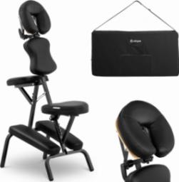  Physa Krzesło do masażu składane do 130 kg czarne Krzesło do masażu składane do 130 kg czarne