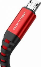 Kabel USB Jellico USB-A - microUSB 1.2 m Czerwony (6971805925390)