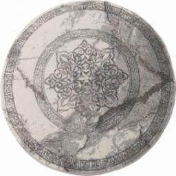  Profeos Szary okrągły dywan rozeta - Vasco 4S 100 cm
