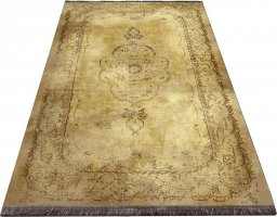  Profeos Złoty elegancki dywan z frędzlami - Romis 80 x 150 cm