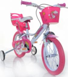  Dino bikes Rower dziecięcy Unicorn, różowy, 14"