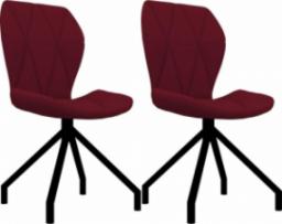 vidaXL vidaXL Krzesła jadalniane, 2 szt., czerwone, sztuczna skóra