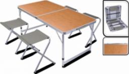 Redcliffs Redcliffs Składany stolik kempingowy z 4 krzesłami, 120x60x70 cm, brąz