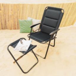  Travellife Travellife Luksusowe składane krzesło Barletta Compact, czarne
