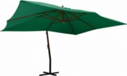 vidaXL vidaXL Wiszący parasol z drewnianym słupkiem, 400x300 cm, zielony