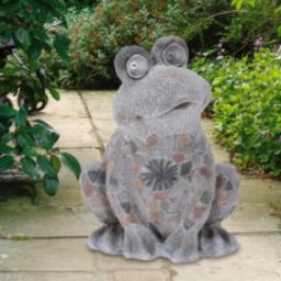  ProGarden ProGarden Dekoracja ogrodowa w kształcie żaby, solar, płyta MgO