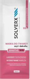  Solverx SOLVERX Sensitive Skin Maska łagodząca do twarzy,szyi i dekoltu do cery wrażliwej 10ml