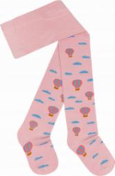FAVES. Socks&Friends Rajstopy Dziecięce Bawełniane Różowe w Balony80/86