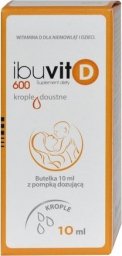 Medana Pharma Ibuvit D 600 j.m. krople doustne dla niemowląt od 6 miesiąca 10ml - Długi termin ważności!