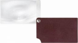  Eschenbach Lupa w formacie karty kredytowej,czerwona viso POCKET 2,5x,etui ze skoryESCHENBACH