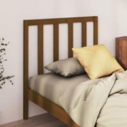  vidaXL vidaXL Wezgłowie łóżka, miodowy brąz, 81x4x100 cm, lite drewno sosnowe