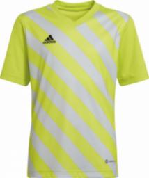  Adidas Koszulka dla dzieci adidas Entrada 22 Graphic Jersey żółto-szara HF0133 : Rozmiar - 128cm