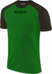  Givova Koszulka Givova Capo MC MAC03 1310 zielono-czarna : Rozmiar - M