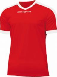  Givova Koszulka Givova Revolution Interlock czerwono-biała MAC04 1203 : Rozmiar - 2XL