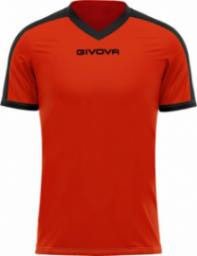 Givova Koszulka Givova Revolution Interlock pomarańczowo-czarna MAC04 0110 : Rozmiar - 2XL