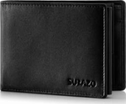 Surazo Męski portfel z miejscem na karty - Czarna Uniwersalny