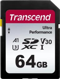 Karta Transcend 340S SDXC 64 GB Class 10 UHS-I/U3 A1 V30 (TS64GSDC340S)