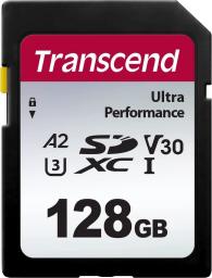 Karta Transcend 340S SDXC 128 GB Class 10 UHS-I/U3 A2 V30 (TS128GSDC340S)