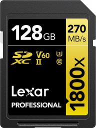 Karta Lexar Professional 1800x SDXC 128 GB Class 10 UHS-II/U3 V60 (LSD1800128G-BNNNG)