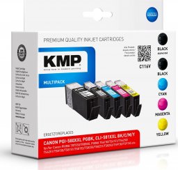 Tusz KMP KMP C116V Multipack comp. with Canon PGI-580/CLI-581 XXL BCMY